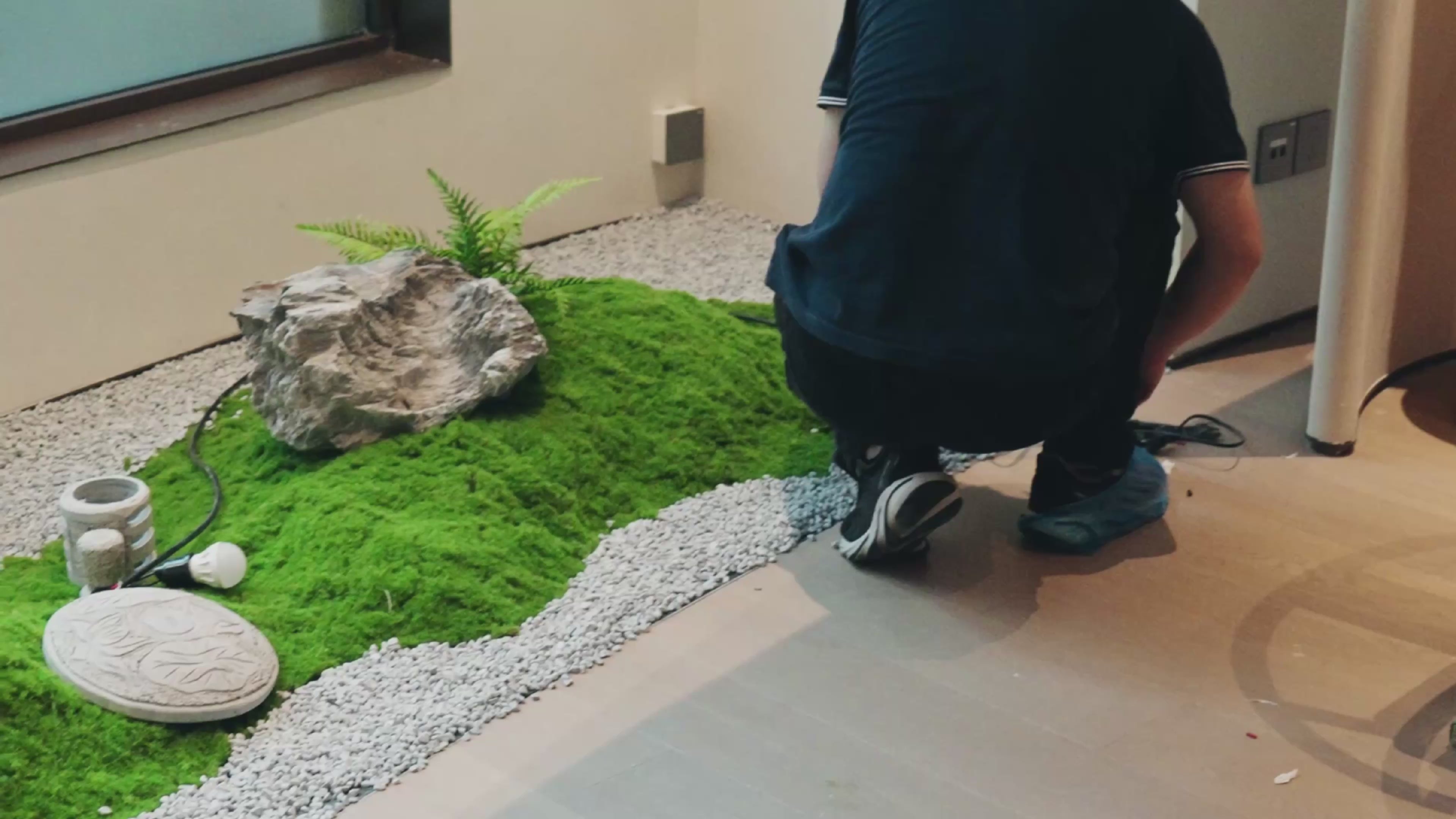 faux moss plant space design